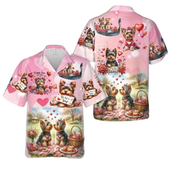 Yorkshire Valentines Day Hawaiian Shirt Man Yorkshire Valentines Day Hawaiian Shirt Man