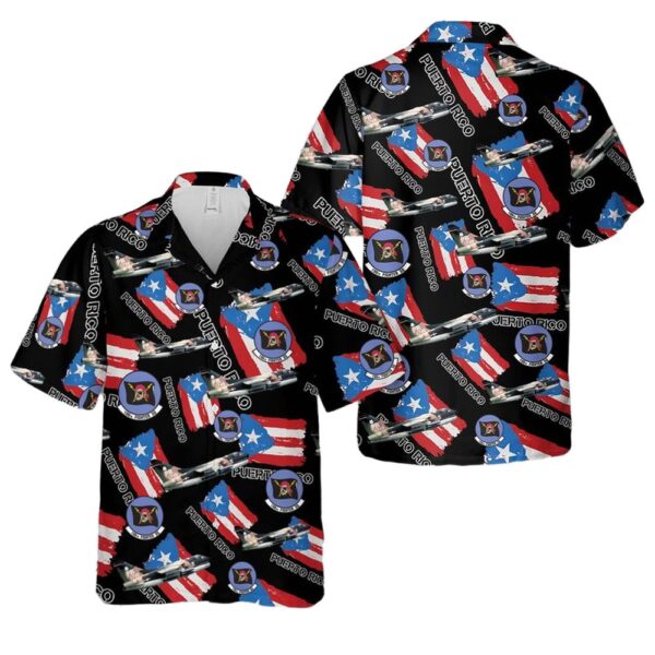 Puerto Rico Air National Guard A-7D Corsair II 198th Airlift Squadron Hawaiian Shirt For Men And Women Puerto Rico Air National Guard A-7D Corsair II 198th Airlift Squadron Hawaiian Shirt For Men And Women