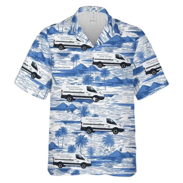 IL – DeKalb County Animal Control Button Up Hawaiian Shirt IL – DeKalb County Animal Control Button Up Hawaiian Shirt