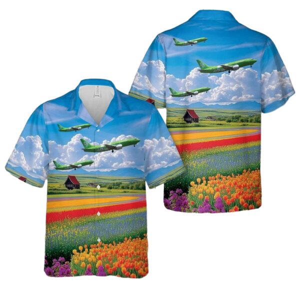 Air New Zealand Boeing 737-300 Hawaiian Shirt Outfit Air New Zealand Boeing 737-300 Hawaiian Shirt Outfit