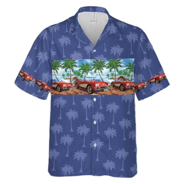 1960 Chevrolet Corvette C1 Roadster Aloha Hawaiian Shirt