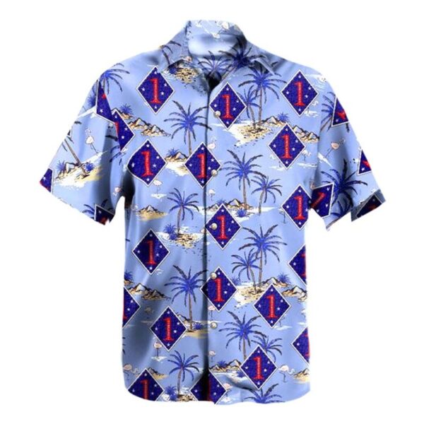 1st Marine Division (1st MARDIV) Aloha Hawaiian Shirt