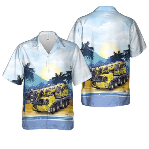 2015 Grove GMK4100 Mobile Crane Hawaiian Shirt For Men And Women 2015 Grove GMK4100 Mobile Crane Hawaiian Shirt For Men And Women