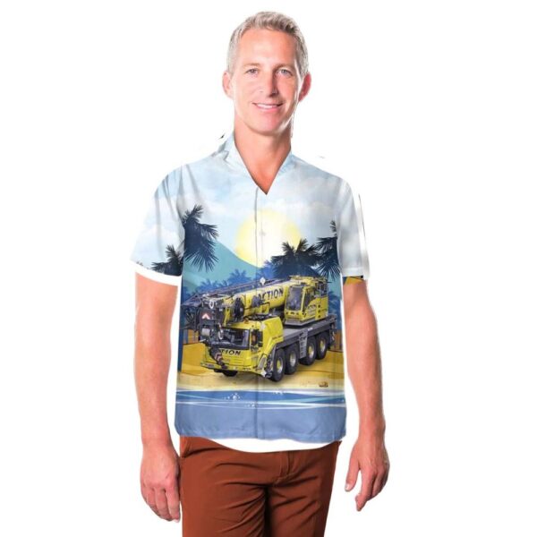 2015 Grove GMK4100 Mobile Crane Hawaiian Shirt For Men And Women 2015 Grove GMK4100 Mobile Crane Hawaiian Shirt For Men And Women