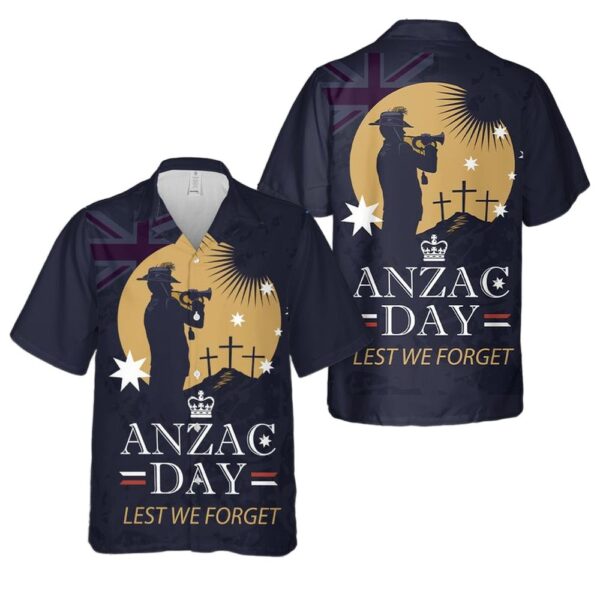 Anzac Day Lest We Forget Cheap Hawaiian Shirt