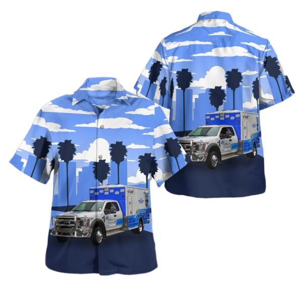 Ava Missouri COX EMS AVA Ava Area District Ambulance Button Up Hawaiian Shirt Ava Missouri COX EMS AVA Ava Area District Ambulance Button Up Hawaiian Shirt