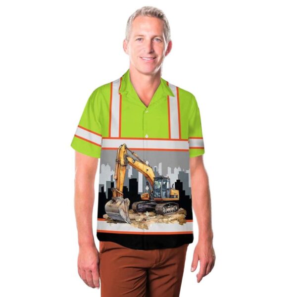 Excavator Hawaiian Shirt For Men And Women Excavator Hawaiian Shirt For Men And Women