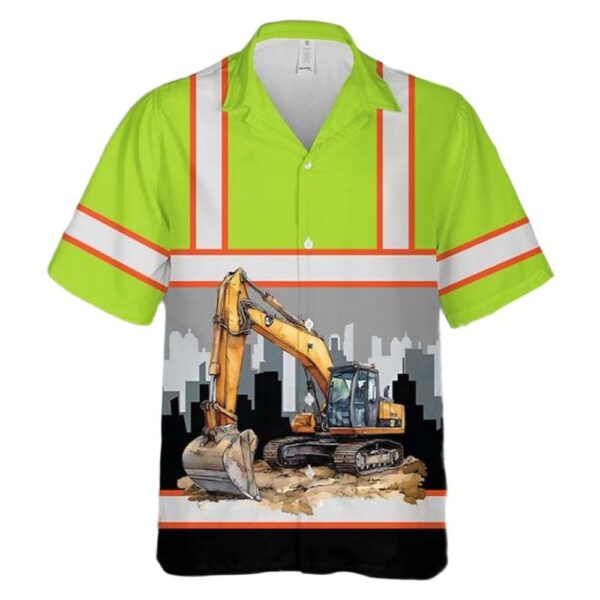 Excavator Hawaiian Shirt For Men And Women Excavator Hawaiian Shirt For Men And Women