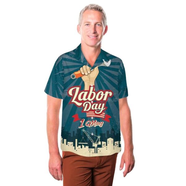Happy Labor Day American Hawaiian Shirt Man Happy Labor Day American Hawaiian Shirt Man