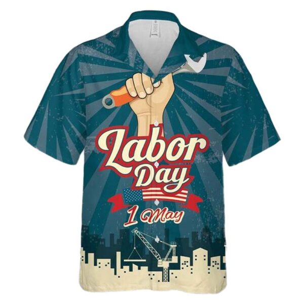 Happy Labor Day American Hawaiian Shirt Man Happy Labor Day American Hawaiian Shirt Man