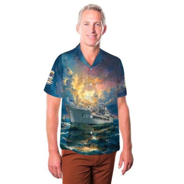 Royal Australian Navy HMAS Tobruk (L 50) Hawaiian Shirt For Men And Women Royal Australian Navy HMAS Tobruk (L 50) Hawaiian Shirt For Men And Women