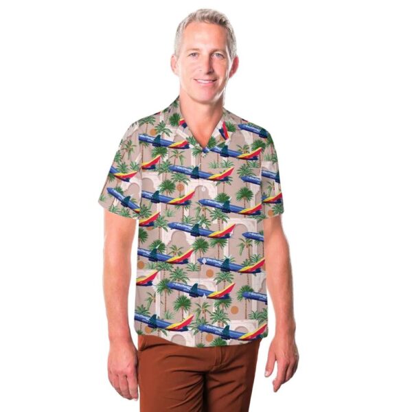 Southwest Airlines Rising Against Blue Skies Boeing 737-8H4 Hawaiian Shirt Outfit