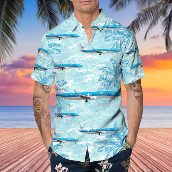 KLM B737 900 Hawaiian Shirt KLM B737 900 Hawaiian Shirt