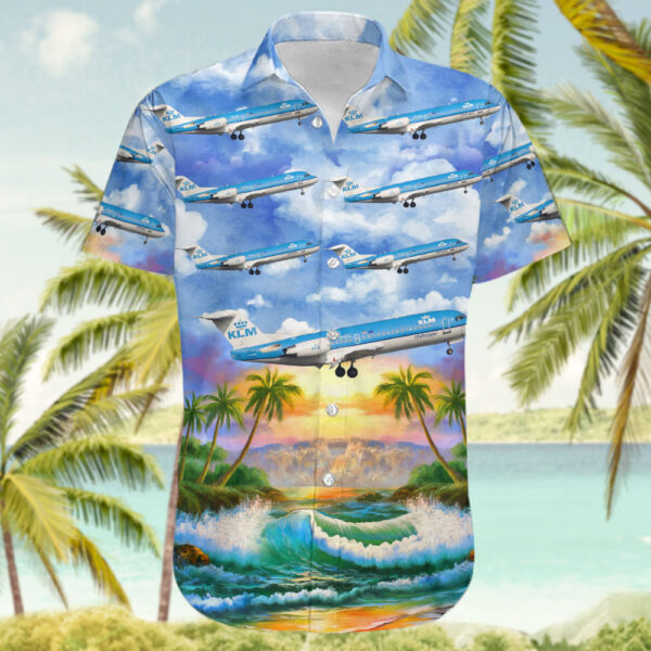 KLM Cityhopper F70 Hawaiian Shirt KLM Cityhopper F70 Hawaiian Shirt