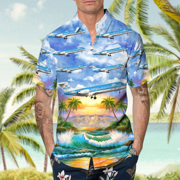 KLM Cityhopper F70 Hawaiian Shirt KLM Cityhopper F70 Hawaiian Shirt