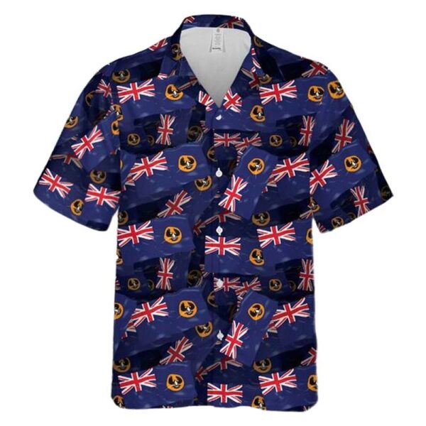 Australia South Australia Flag Pattern Button Up Hawaiian Shirt Australia South Australia Flag Pattern Button Up Hawaiian Shirt