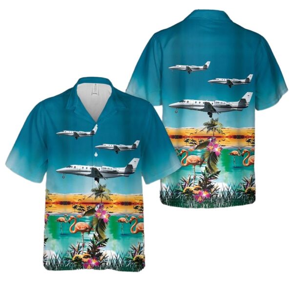 Cessna 560XL Citation XLS Plus Hawaiian Shirt Man