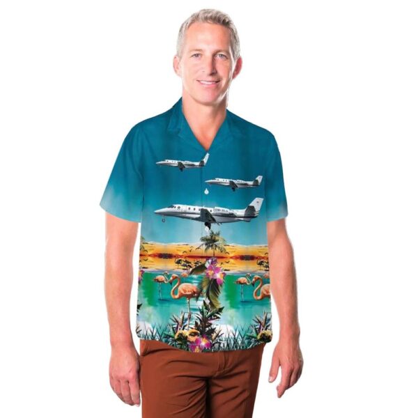 Cessna 560XL Citation XLS Plus Hawaiian Shirt Man