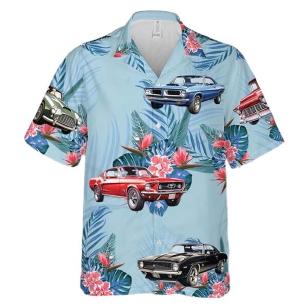 Classic Muscle Cars Aloha Hawaiian Shirt