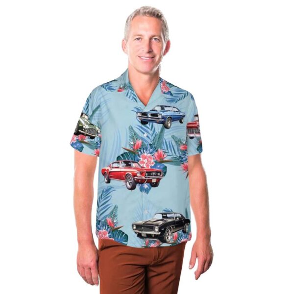 Classic Muscle Cars Aloha Hawaiian Shirt
