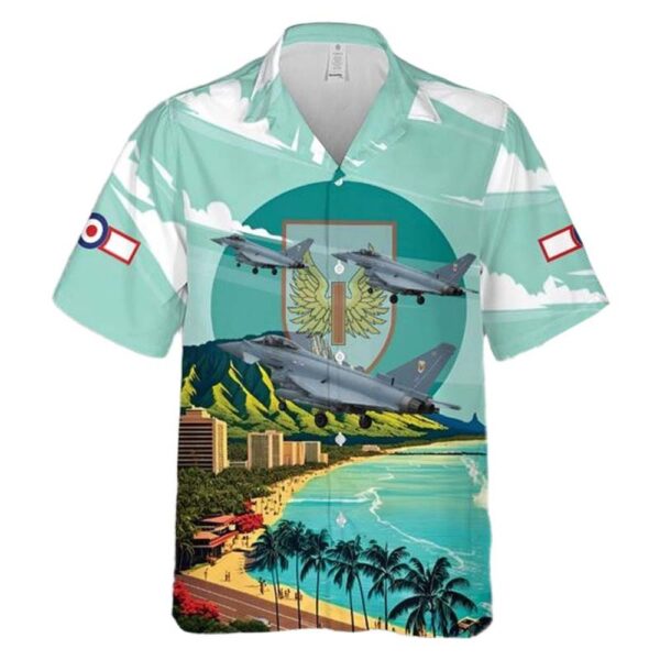 Royal Air Force No 1 Squadron RAF Eurofighter Typhoon FGR4 Aloha Hawaiian Shirt