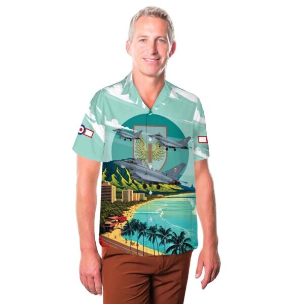 Royal Air Force No 1 Squadron RAF Eurofighter Typhoon FGR4 Aloha Hawaiian Shirt
