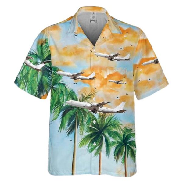 US Navy Boeing E-6 Tacamo Pocket Cheap Hawaiian Shirt
