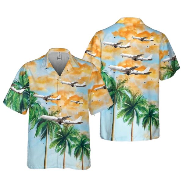 US Navy Boeing E-6 Tacamo Pocket Cheap Hawaiian Shirt