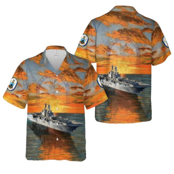 US Navy USS Iwo Jima (LHD-7) Cheap Hawaiian Shirt
