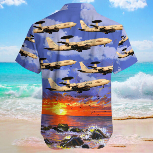 United States – US Air Force (USAF) Boeing E-3G Sentry Hawaiian Shirt United States – US Air Force (USAF) Boeing E-3G Sentry Hawaiian Shirt
