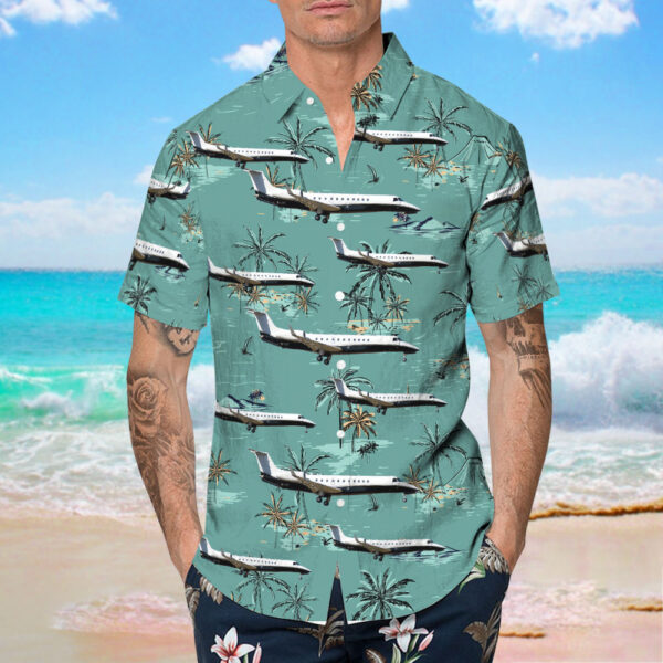 Embraer ERJ-135BJ Legacy 600 – Aero UK Hawaiian Shirt Embraer ERJ-135BJ Legacy 600 – Aero UK Hawaiian Shirt