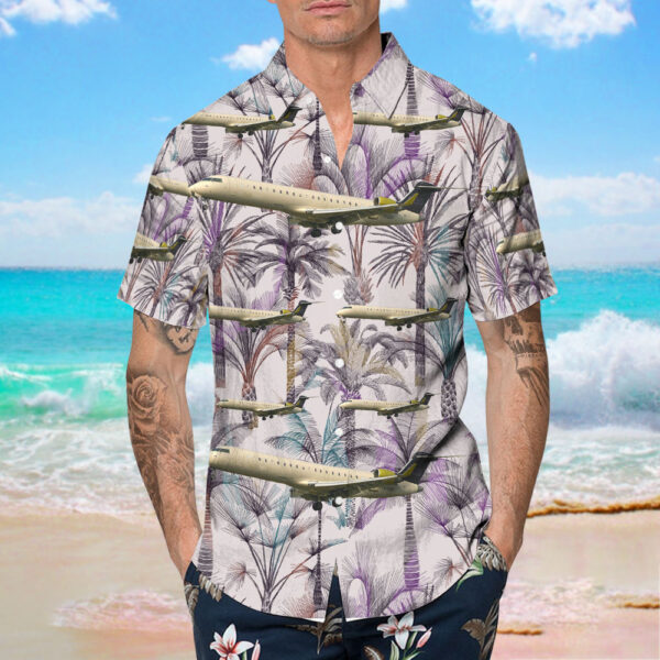 Bombardier CRJ-701ER Duo Airways Hawaiian Shirt Bombardier CRJ-701ER Duo Airways Hawaiian Shirt