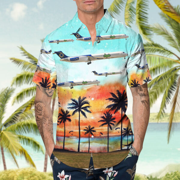 McDonnell Douglas MD-83 Dutch Antilles Express Hawaiian Shirt McDonnell Douglas MD-83 Dutch Antilles Express Hawaiian Shirt
