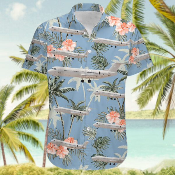 Fokker 100 Dutch Antilles Express Hawaiian Shirt Fokker 100 Dutch Antilles Express Hawaiian Shirt