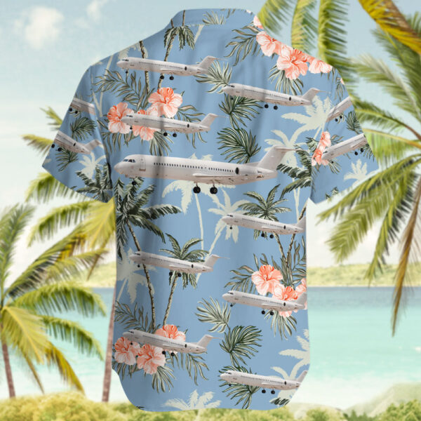 Fokker 100 Dutch Antilles Express Hawaiian Shirt Fokker 100 Dutch Antilles Express Hawaiian Shirt