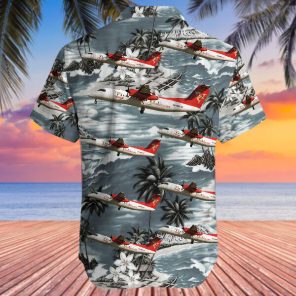 De Havilland Canada Dash 8-Q311 EuroManx Airways Hawaiian Shirt De Havilland Canada Dash 8-Q311 EuroManx Airways Hawaiian Shirt