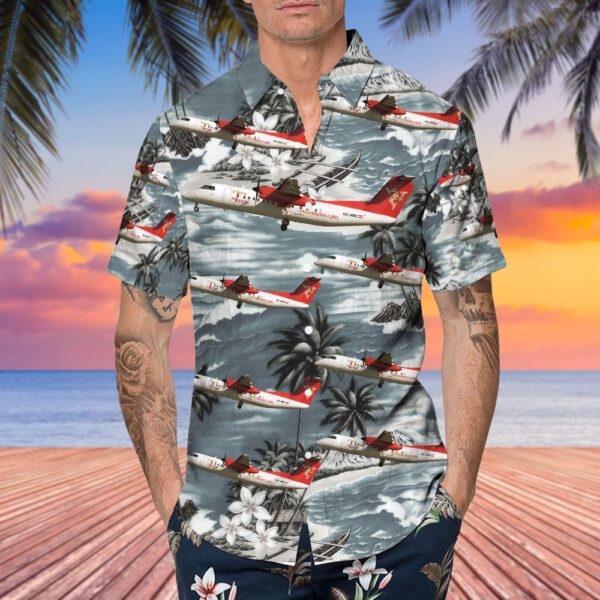 De Havilland Canada Dash 8-Q311 EuroManx Airways Hawaiian Shirt De Havilland Canada Dash 8-Q311 EuroManx Airways Hawaiian Shirt