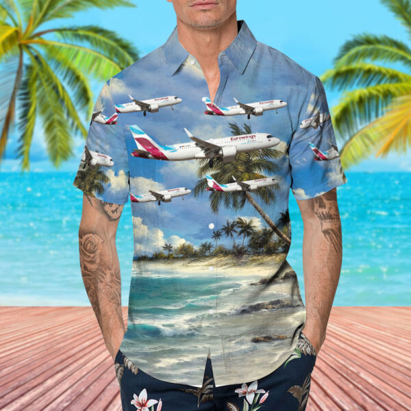 Airbus A320-251N Eurowings Hawaiian Shirt Airbus A320-251N Eurowings Hawaiian Shirt