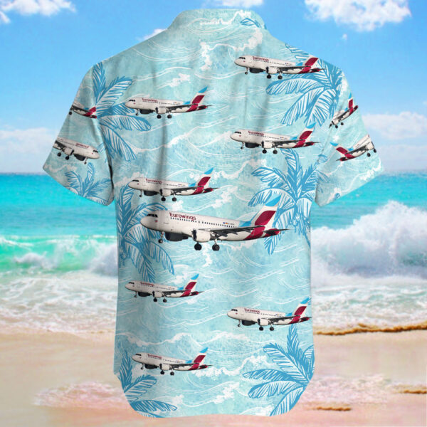 Airbus A319-112 Eurowings Hawaiian Shirt Airbus A319-112 Eurowings Hawaiian Shirt