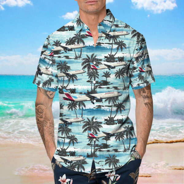 Airbus A321-231 Eurowings Hawaiian Shirt Airbus A321-231 Eurowings Hawaiian Shirt