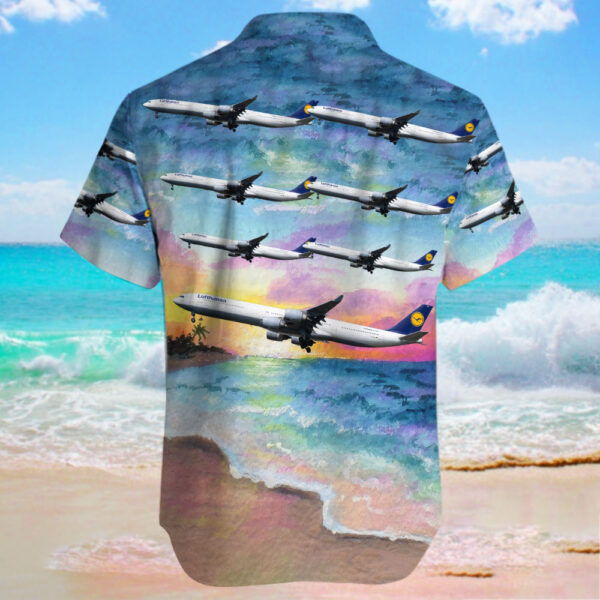 Airbus A340-642 Lufthansa Hawaiian Shirt