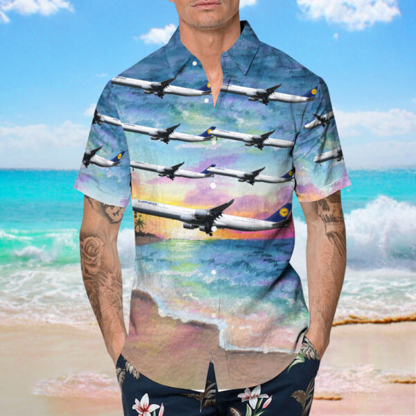 Airbus A340-642 Lufthansa Hawaiian Shirt