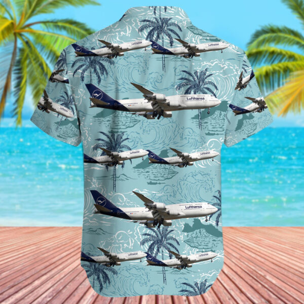 Boeing 747-830 Lufthansa Hawaiian Shirt