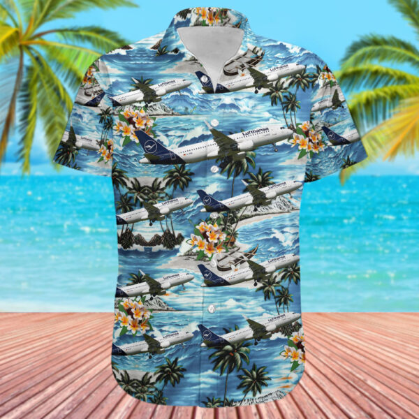 Airbus A320-214 Lufthansa Hawaiian Shirt