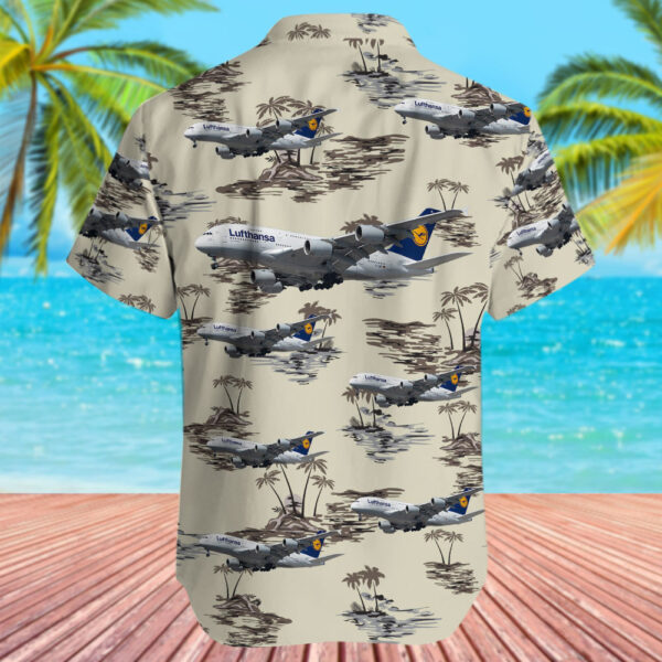 Airbus A380-841 Lufthansa Hawaiian Shirt