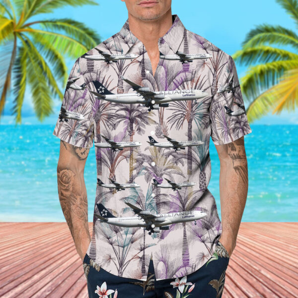 Airbus A340-313X Lufthansa Hawaiian Shirt Airbus A340-313X Lufthansa Hawaiian Shirt