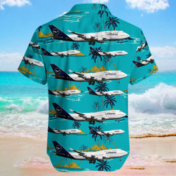 Boeing 747-430 Lufthansa Hawaiian Shirt