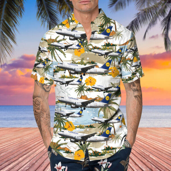 Airbus A319-112 Lufthansa Hawaiian Shirt