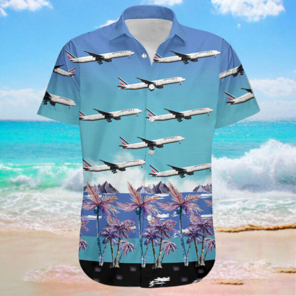 Boeing 777-328ER Air France Hawaiian Shirt Boeing 777-328ER Air France Hawaiian Shirt