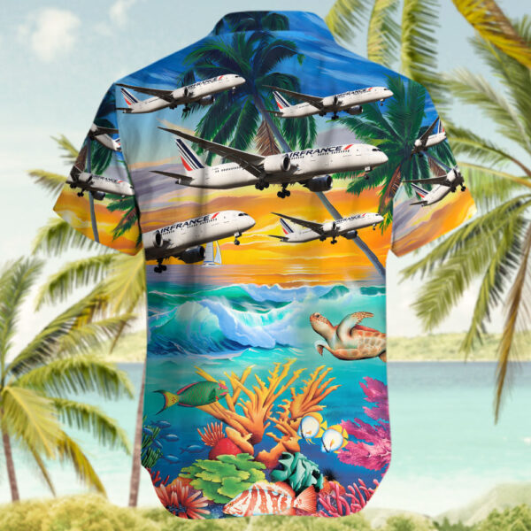 Boeing 787-9 Dreamliner Air France Hawaiian Shirt Boeing 787-9 Dreamliner Air France Hawaiian Shirt